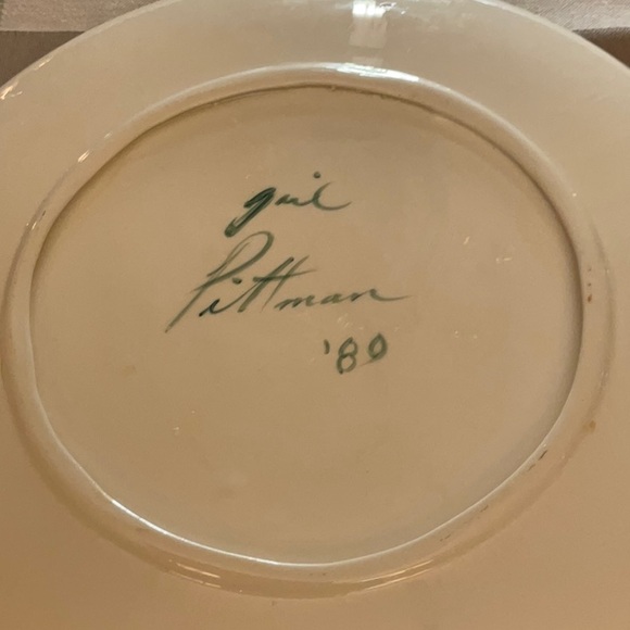 Gorgeous, mint condition, Gail Pittman platter.  Vintage, 1980!  Spectacular! - Picture 6 of 7